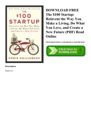 The $100 Startup Pdf